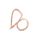 0.25ct 14k Rose Gold Diamond Lady's Ring